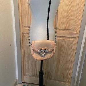 Brighton Pink Crossbody Bag with Heart Detail